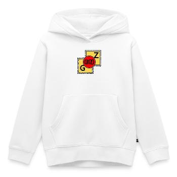 Blocs GEN Z - Sweat Premium à capuche enfant bio - blanc - Devant - AI Model Kid Female (0cm)