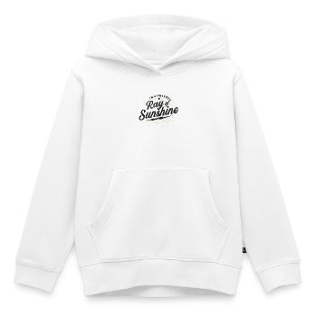 Verrücktes Sonnenstrahl-Design - Kinder Premium Organic Hoodie - Weiß - Vorne - AI Model Kid Female (0cm)