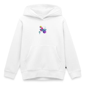 Neon Retro Radikal Vibes - Kinder Premium Organic Hoodie - Weiß - Vorne - AI Model Kid Female (0cm)