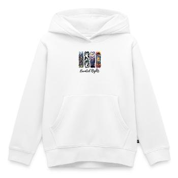 Nuits hantées Effrayant Halloween Maisons et fantômes - Sweat Premium à capuche enfant bio - blanc - Devant - AI Model Kid Female (0cm)