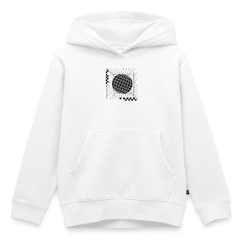 Conception géométrique de la sphère globale - Sweat Premium à capuche enfant bio - blanc - Devant - AI Model Kid Female (0cm)
