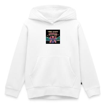 Dicton amusant pour soulager le stress des joueurs - Sweat Premium à capuche enfant bio - blanc - Devant - AI Model Kid Female (0cm)