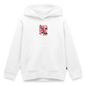 Elegante blumige Komposition in Kamelienrosa - Kinder Premium Organic Hoodie - Weiß - Vorne - AI Model Kid Female (0cm)