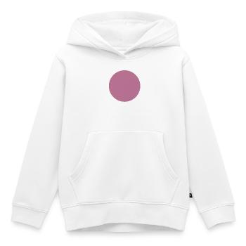 Jeux de couleurs abstraits en rose magenta - Sweat Premium à capuche enfant bio - blanc - Devant - AI Model Kid Female (0cm)