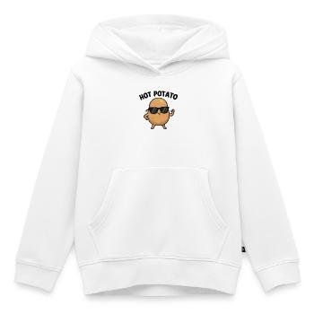 Spud with Attitude - Kids Premium Organic Hoodie - white - Front - AI Model Kid Female (0cm)