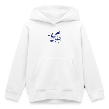 of Marine Animals - Kids Premium Organic Hoodie - white - Front - AI Model Kid Female (0cm)