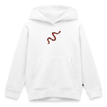 Illustration de serpent royal rouillé - Sweat Premium à capuche enfant bio - blanc - Devant - AI Model Kid Female (0cm)