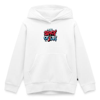 THE SPICY OF LIFE - Kids Premium Organic Hoodie - white - Front - AI Model Kid Female (0cm)
