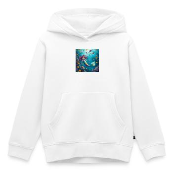 Unterwasser Mermaid Farbenspiel - Kinder Premium Organic Hoodie - Weiß - Vorne - AI Model Kid Female (0cm)