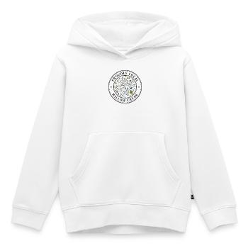 Proudly Local - Kids Premium Organic Hoodie - white - Front - AI Model Kid Female (0cm)