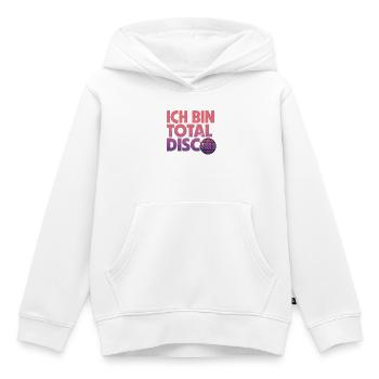 Je suis totalement disco - Sweat Premium à capuche enfant bio - blanc - Devant - AI Model Kid Female (0cm)