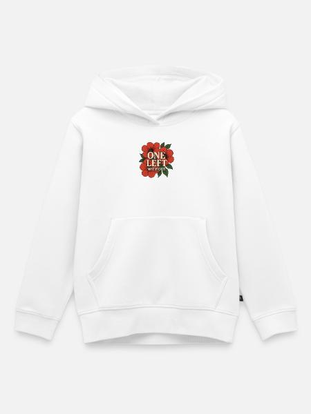 Blumen-Merch - Kinder Premium Organic Hoodie - Weiß