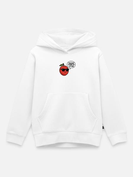 frisch wie eine Litschi - Kinder Premium Organic Hoodie - Weiß