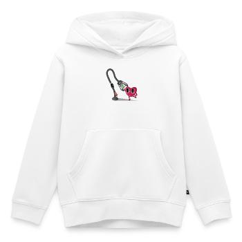 Focus - Kids Premium Organic Hoodie - white - Front - AI Model Kid Female (0cm)