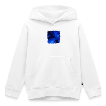 Leuchtende Blaue Quallen mit Biolumineszenz - Kinder Premium Organic Hoodie - Weiß - Vorne - AI Model Kid Female (0cm)