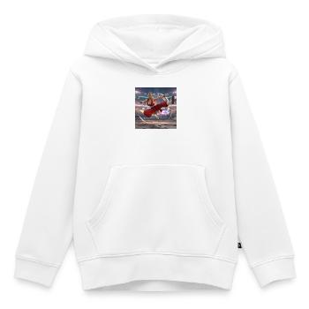 Geben Sie die Maxima ein - Kinder Premium Organic Hoodie - Weiß - Vorne - AI Model Kid Female (0cm)