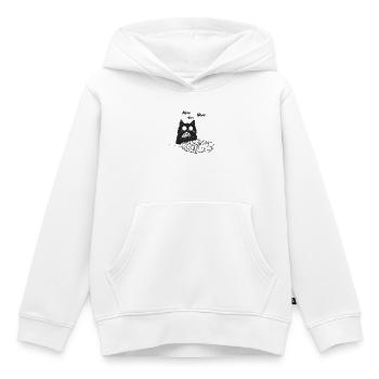 Nom Nom Chat - Sweat Premium à capuche enfant bio - blanc - Devant - AI Model Kid Female (0cm)