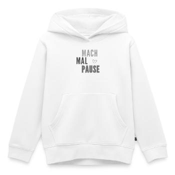 Mach Mal Pause Layout - Kinder Premium Organic Hoodie - Weiß - Vorne - AI Model Kid Female (0cm)