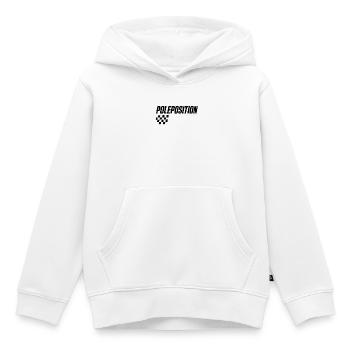 Motif de course en pole position - Sweat Premium à capuche enfant bio - blanc - Devant - AI Model Kid Female (0cm)