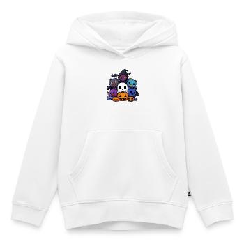 Halloween Party Figures Comic - Kids Premium Organic Hoodie - white - Front - AI Model Kid Female (0cm)