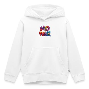 Pas d’explosion de couleurs de guerre - Sweat Premium à capuche enfant bio - blanc - Devant - AI Model Kid Female (0cm)