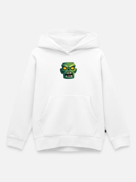 Zombie für Halloween Party - Kinder Premium Organic Hoodie - Weiß