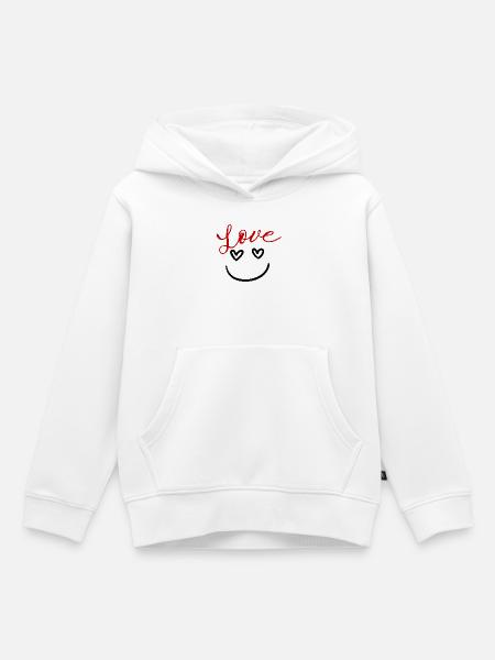 Fühl den Beat - Kinder Premium Organic Hoodie - Weiß