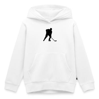 Hockey - Sweat Premium à capuche enfant bio - blanc - Devant - AI Model Kid Female (0cm)