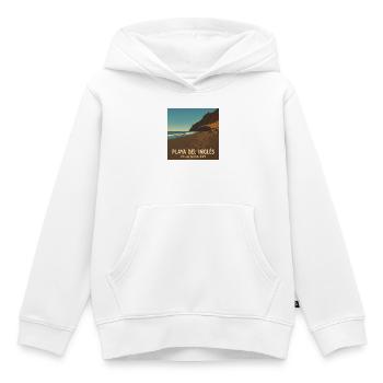 Playa del Inglés dans la Valle Gran Rey - Sweat Premium à capuche enfant bio - blanc - Devant - AI Model Kid Female (0cm)