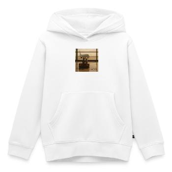 Heimkehrende Herzen am Terminal - Kinder Premium Organic Hoodie - Weiß - Vorne - AI Model Kid Female (0cm)