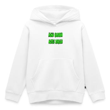 Garten - Kinder Premium Organic Hoodie - Weiß - Vorne - AI Model Kid Female (0cm)