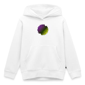 Gradient Leaf Spirale - Kinder Premium Organic Hoodie - Weiß - Vorne - AI Model Kid Female (0cm)