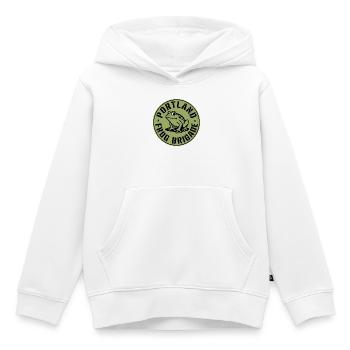 Portland Resistance Frog - États-Unis Portland Protests - Sweat Premium à capuche enfant bio - blanc - Devant - AI Model Kid Female (0cm)
