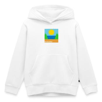 Spring - Kids Premium Organic Hoodie - white - Front - AI Model Kid Female (0cm)