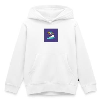 Mein täglicher Sport: motivierende Schimpfwörter - Kinder Premium Organic Hoodie - Weiß - Vorne - AI Model Kid Female (0cm)