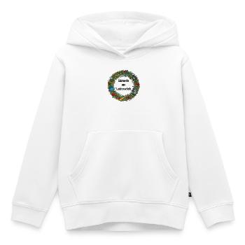 Gartenwerkzeug Kranz Muster - Kinder Premium Organic Hoodie - Weiß - Vorne - AI Model Kid Female (0cm)