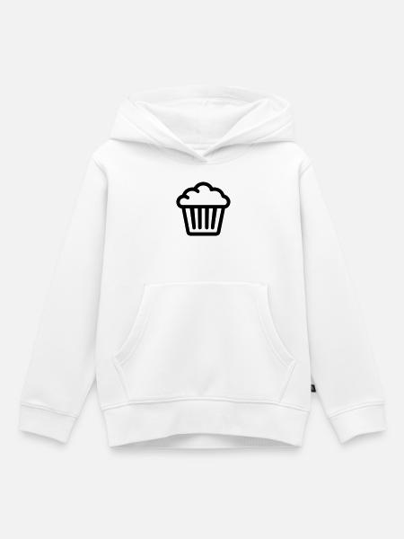 Muffin - Kinder Premium Organic Hoodie - Weiß