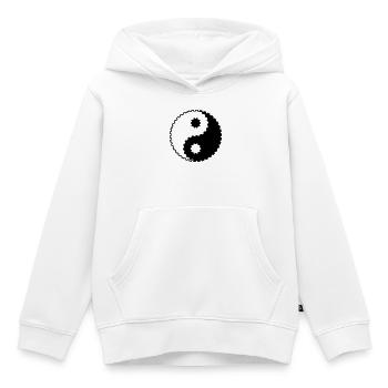 Équipement Yin Yang – Équilibre et technique asiatiques - Sweat Premium à capuche enfant bio - blanc - Devant - AI Model Kid Female (0cm)