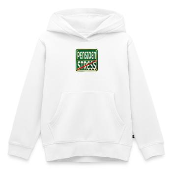 RETRAITE STRESS TRAVAIL - Sweat Premium à capuche enfant bio - blanc - Devant - AI Model Kid Female (0cm)
