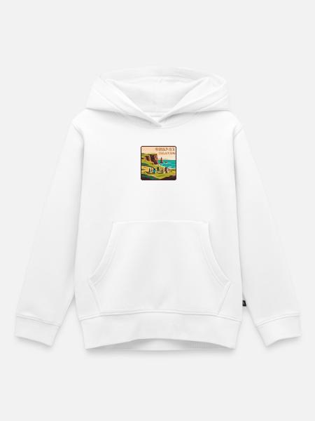 Orkney Islands Schottland - Kinder Premium Organic Hoodie - Weiß