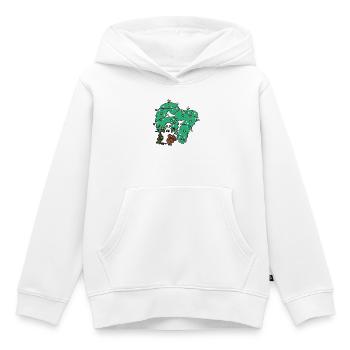 67 Nummern Whimsical Ghost Under Festive Evergreen - Kinder Premium Organic Hoodie - Weiß - Vorne - AI Model Kid Female (0cm)