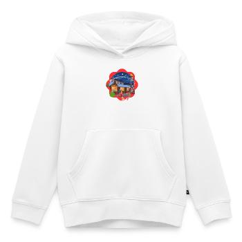 Marché de Noël de Coblence - Sweat Premium à capuche enfant bio - blanc - Devant - AI Model Kid Female (0cm)