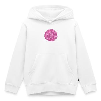 Kreisrose Pinkes Muster - Kinder Premium Organic Hoodie - Weiß - Vorne - AI Model Kid Female (0cm)