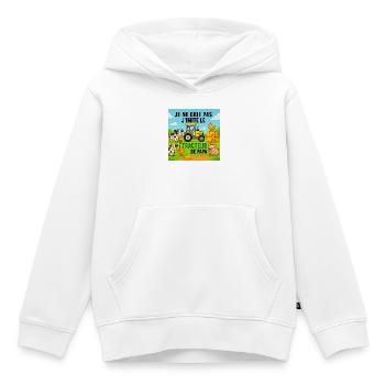 Dad's Tractor and Colorful Animals - Kids Premium Organic Hoodie - white - Front - AI Model Kid Female (0cm)