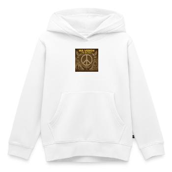 Meine Pax Ten Vision - Kinder Premium Organic Hoodie - Weiß - Vorne - AI Model Kid Female (0cm)