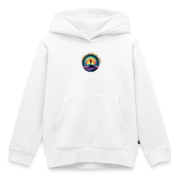 Unendlichkeit umarmt dich bereits - Kinder Premium Organic Hoodie - Weiß - Vorne - AI Model Kid Female (0cm)
