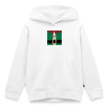 Look de ceinture costume de l’équipe Elfi - Sweat Premium à capuche enfant bio - blanc - Devant - AI Model Kid Female (0cm)
