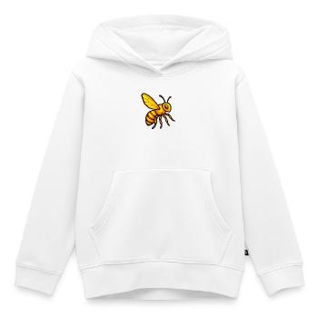Leuchtende Honigbienen - Kinder Premium Organic Hoodie - Weiß - Vorne - AI Model Kid Female (0cm)