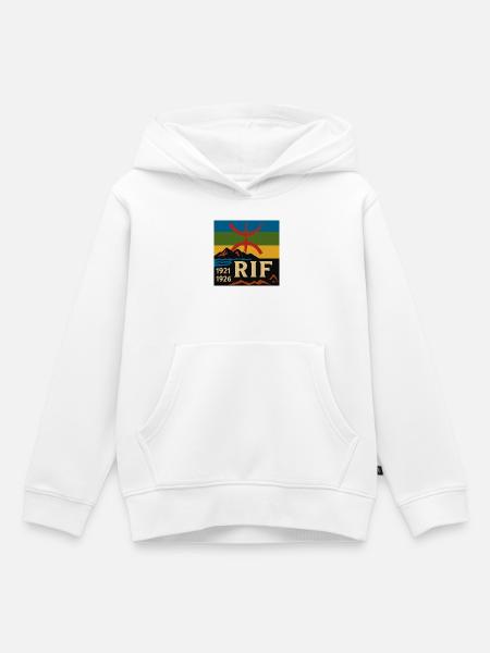 Erbesymbol des Rif - Kinder Premium Organic Hoodie - Weiß