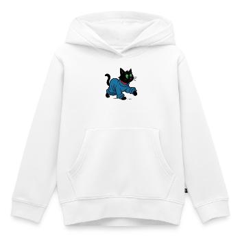 Meeko in oversized sweater - Kids Premium Organic Hoodie - white - Front - AI Model Kid Female (0cm)
